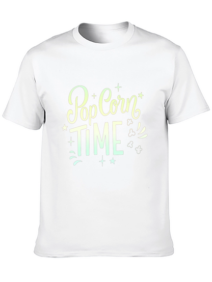 Camiseta Negra Pop Corn Time