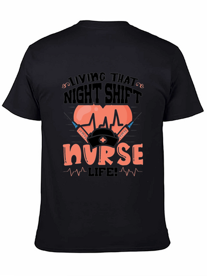 Camiseta Living That Night Shift Nurse Life!