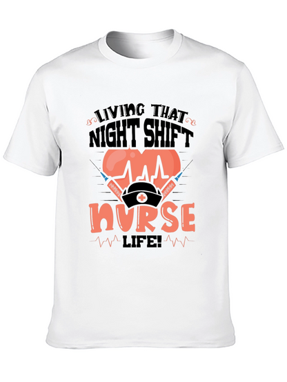 Camiseta Living That Night Shift Nurse Life!