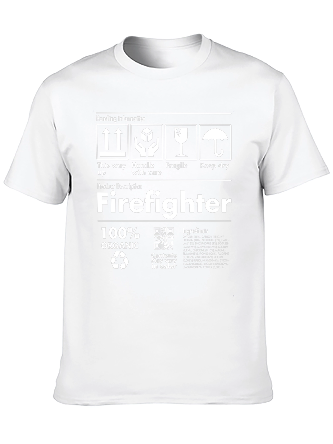 Camiseta Bombero 100% Orgánica