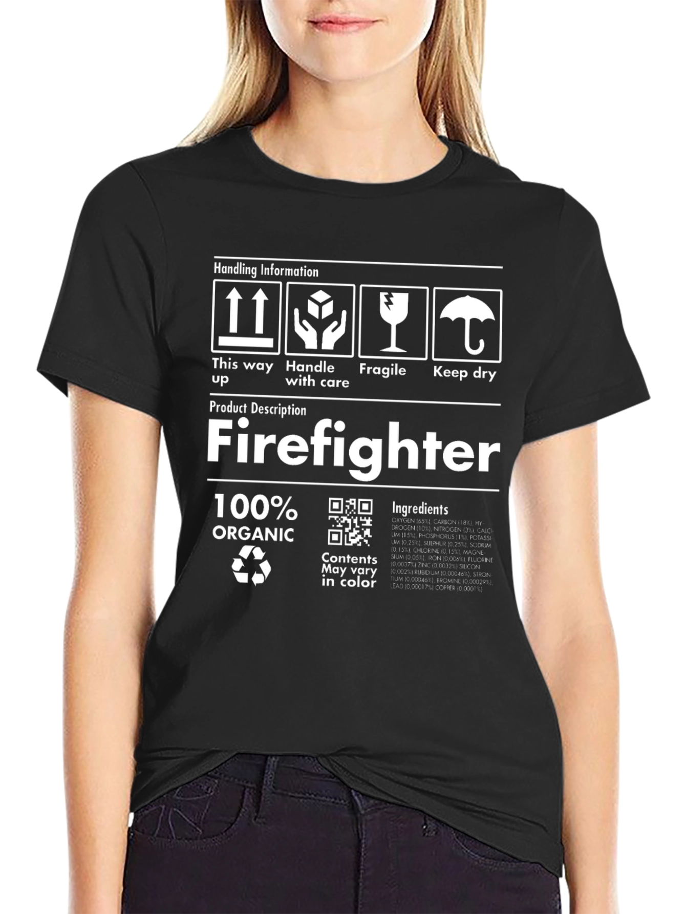 Camiseta Bombero 100% Orgánica