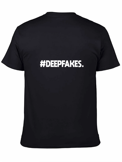 Camiseta Negra #DEEPFAKES - Estilo Casual