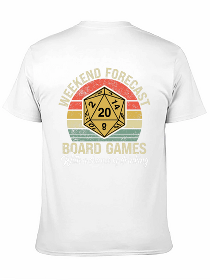 Camiseta Pronóstico de fin de semana: juegos de mesa