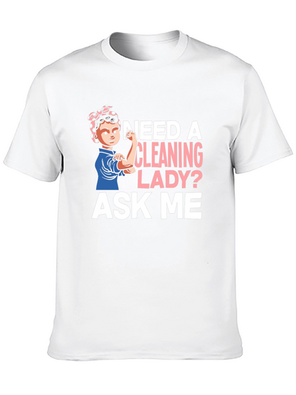 Camiseta Mujer Limpieza - ¿Necesitas una Limpiadora? ¡Pregúntame!