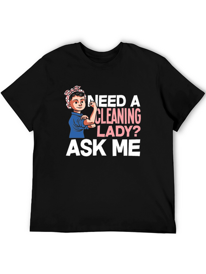 Camiseta Mujer Limpieza - ¿Necesitas una Limpiadora? ¡Pregúntame!
