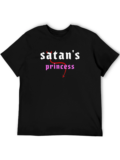 Camiseta Negra Princesa de Satán para un Estilo Gótico