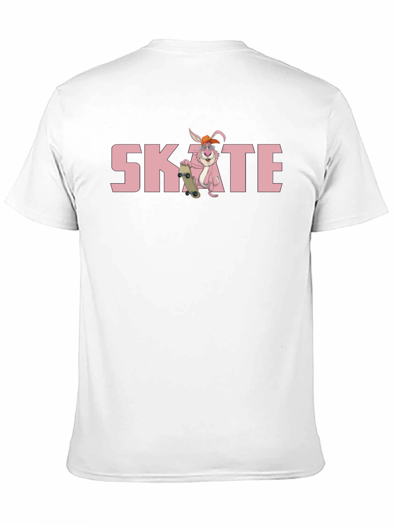 Camiseta Negra con Diseño de Conejo Skate