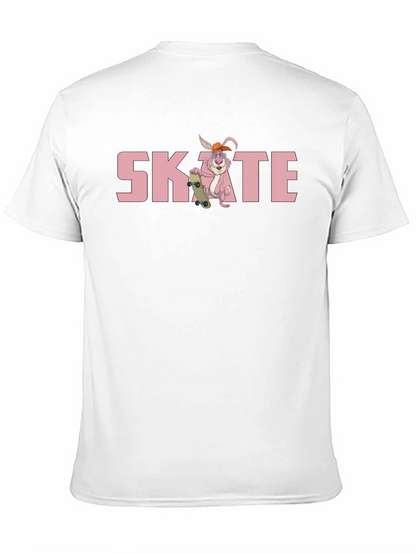 Camiseta Negra con Diseño de Conejo Skate
