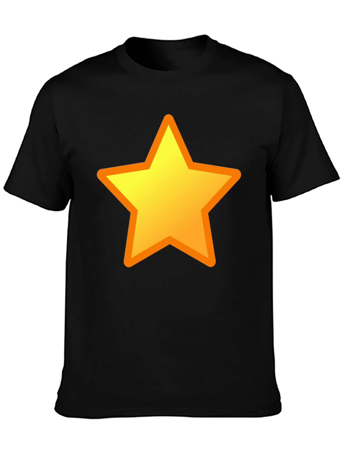 Camiseta Negra con Estrella Amarilla