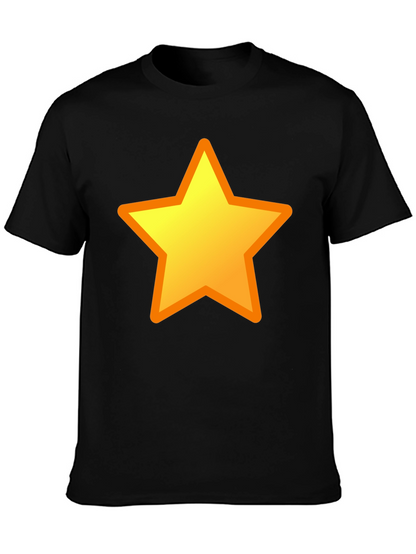 Camiseta Negra con Estrella Amarilla