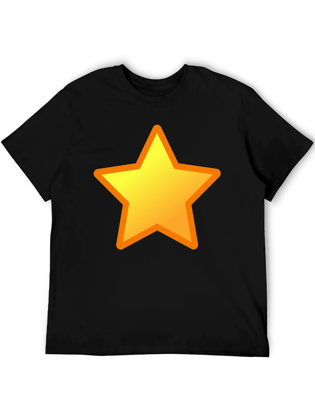 Camiseta Negra con Estrella Amarilla