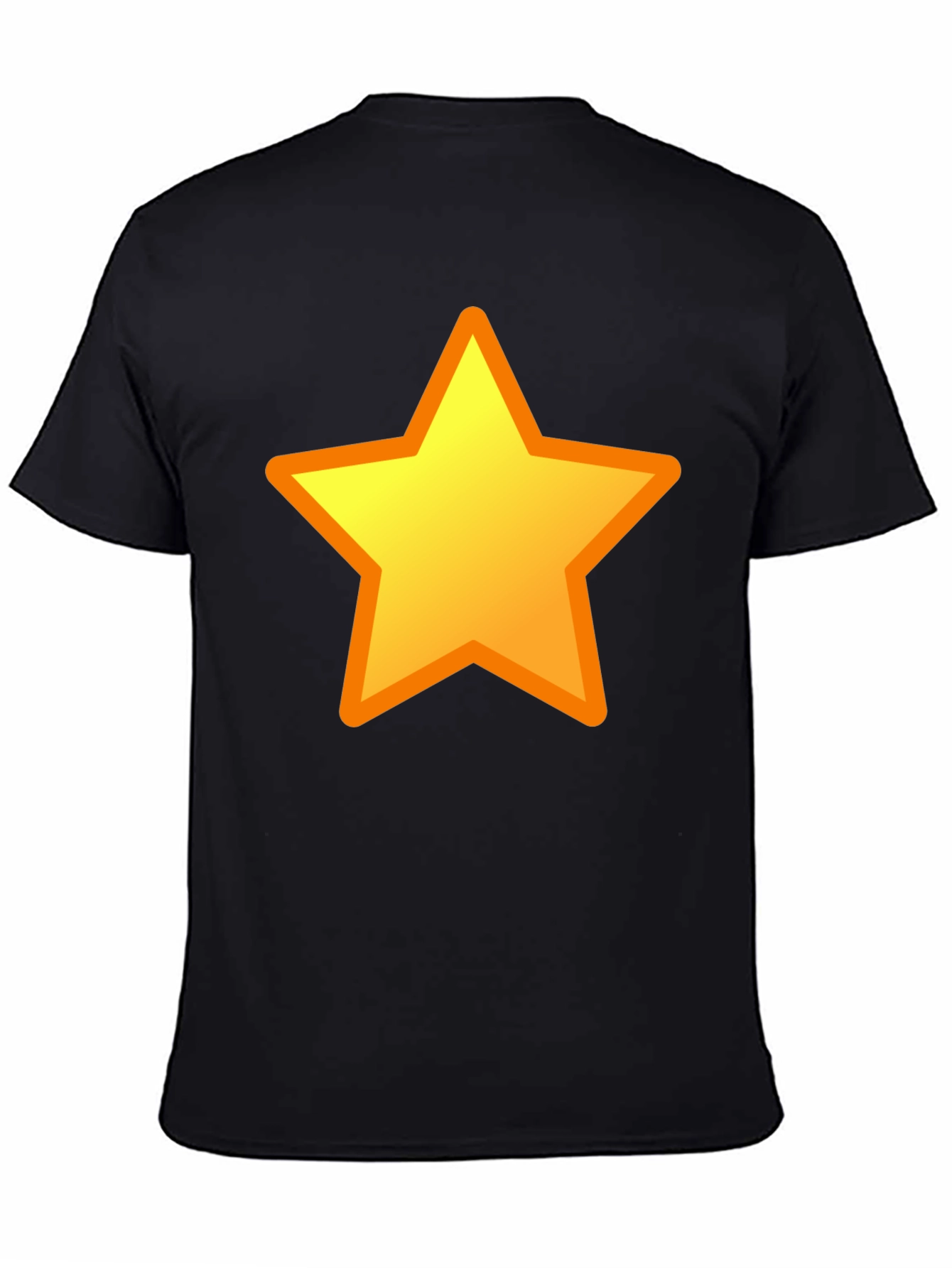 Camiseta Negra con Estrella Amarilla