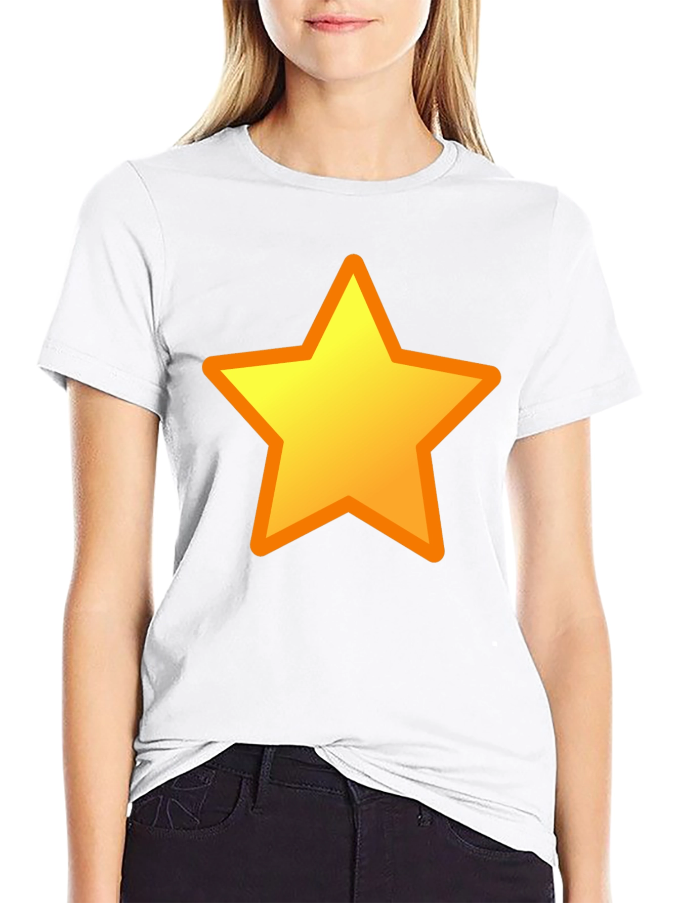 Camiseta Negra con Estrella Amarilla