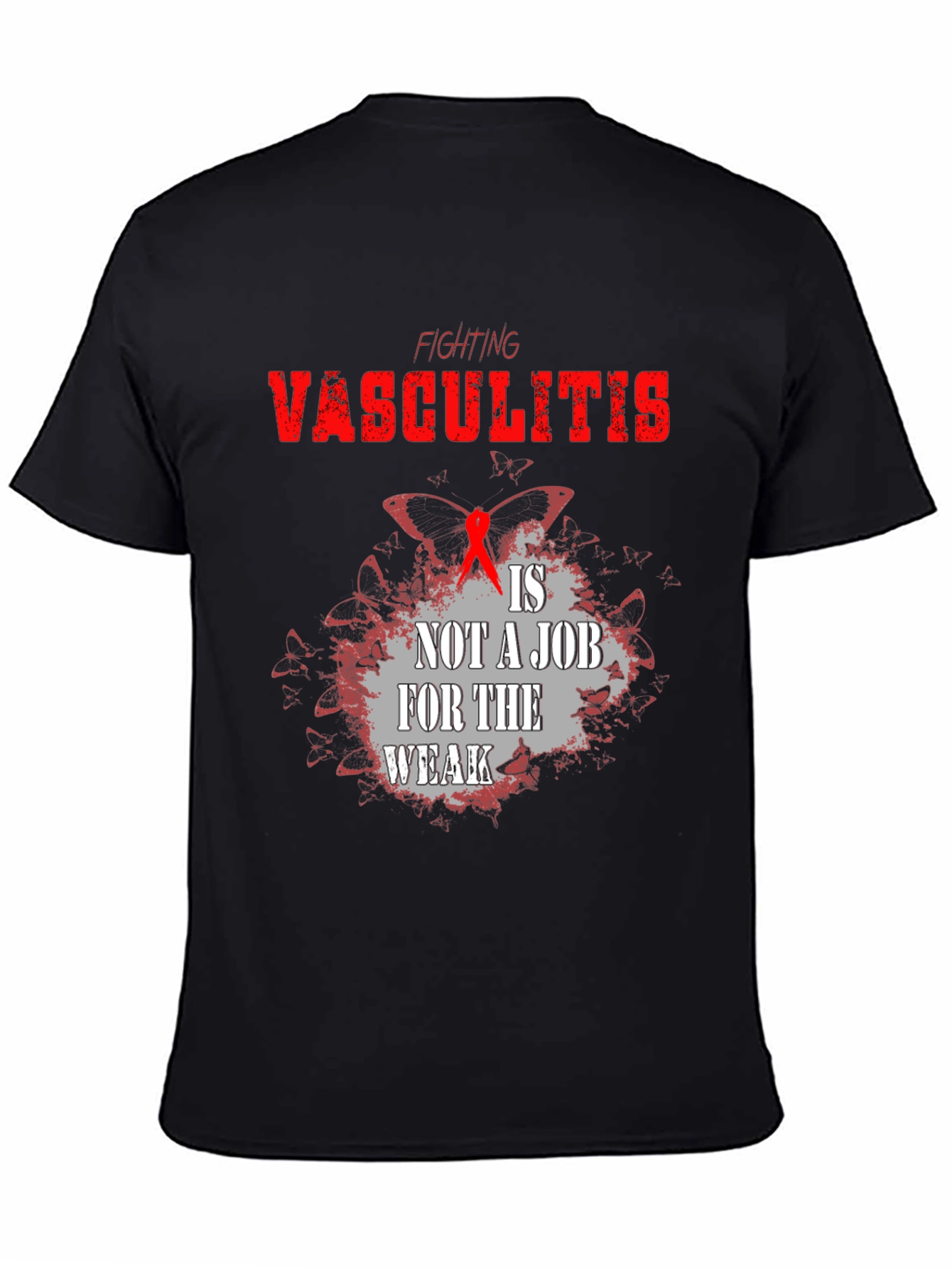 Camiseta Negra Lucha Vasculitis