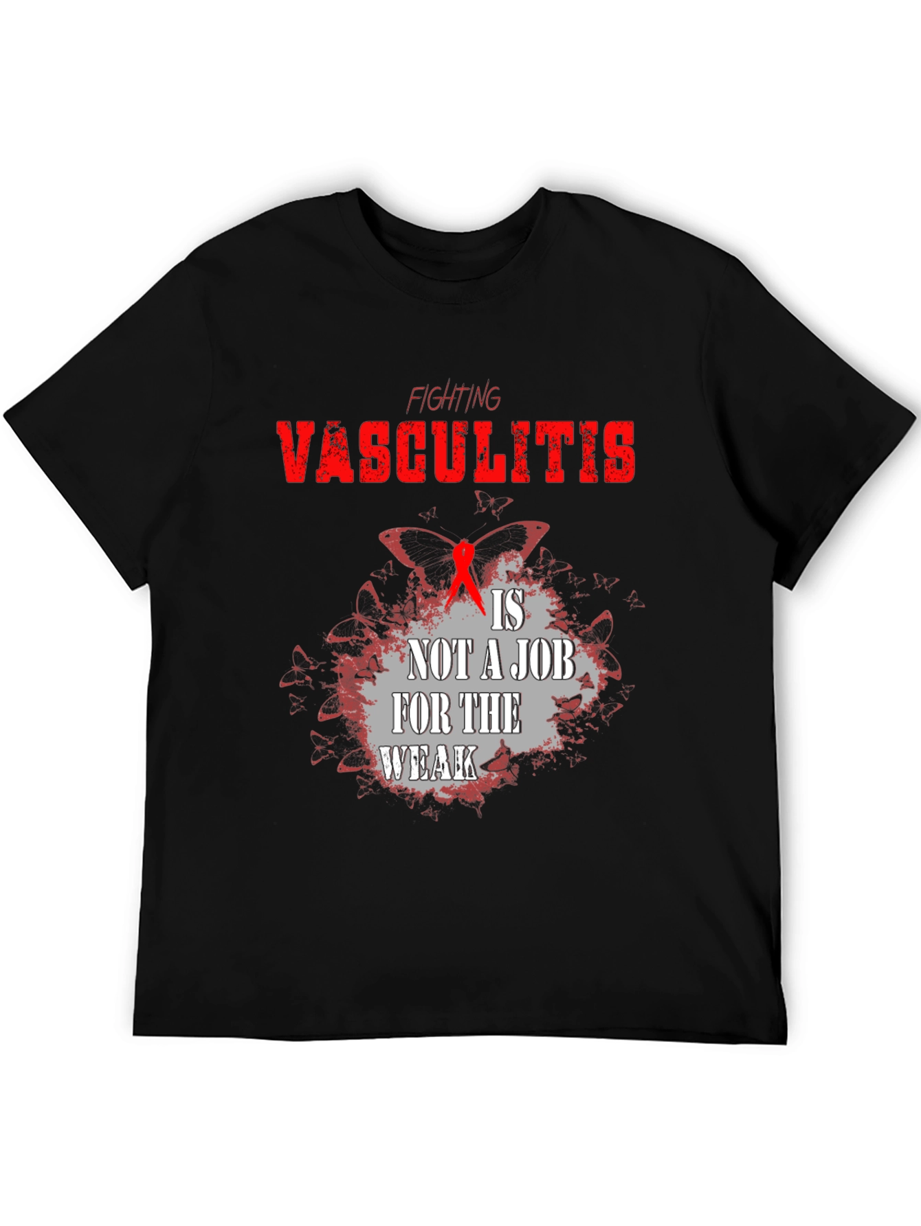 Camiseta Negra Lucha Vasculitis
