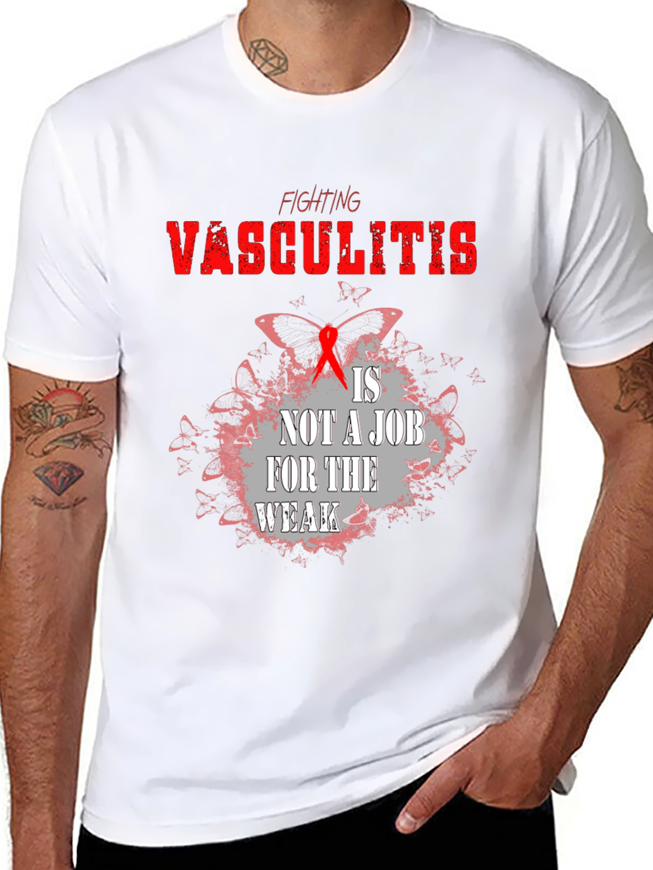 Camiseta Negra Lucha Vasculitis