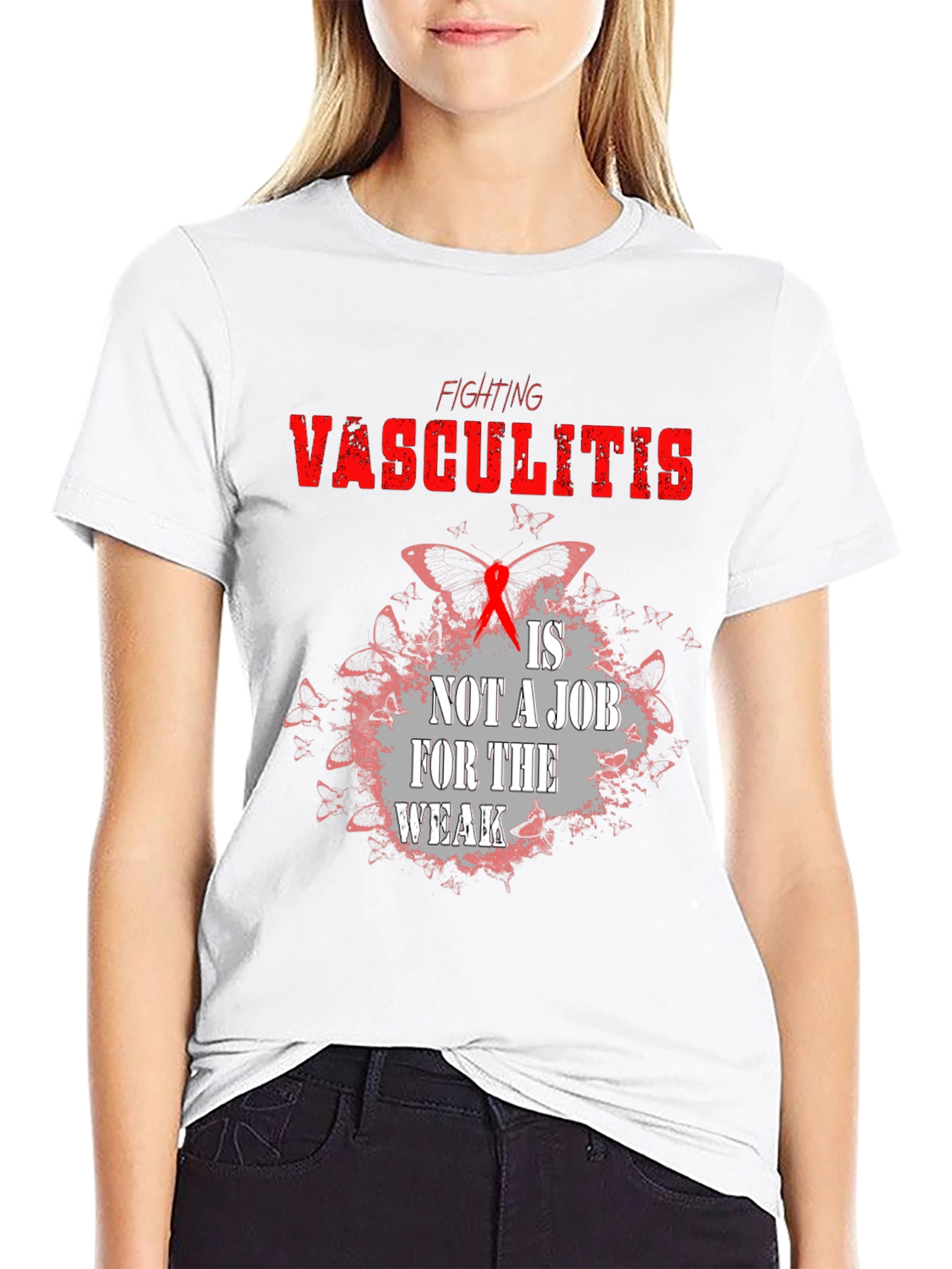 Camiseta Negra Lucha Vasculitis