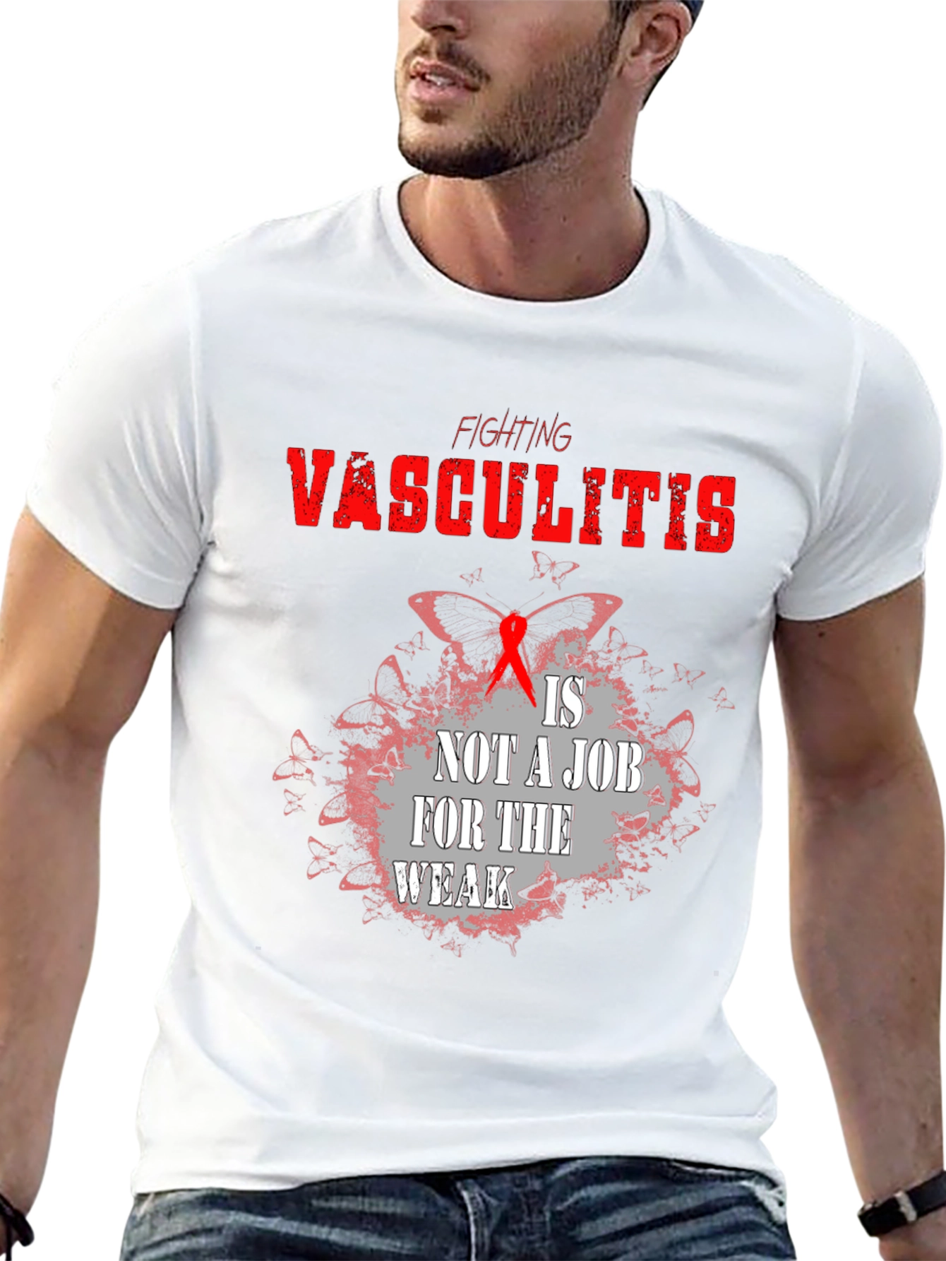 Camiseta Negra Lucha Vasculitis