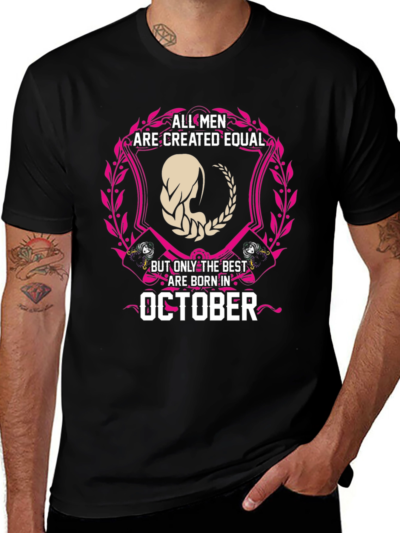Camiseta Negra Hombres de Octubre - Edición Limitada