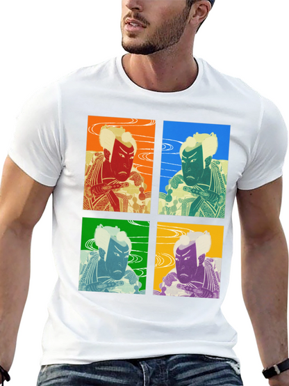 Camiseta Estampada Kabuki Pop Art