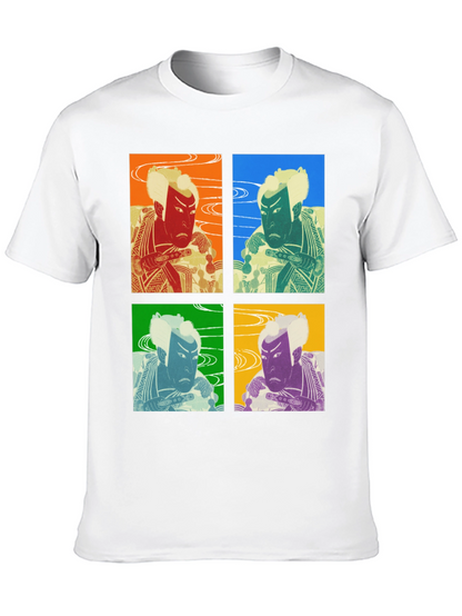 Camiseta Estampada Kabuki Pop Art