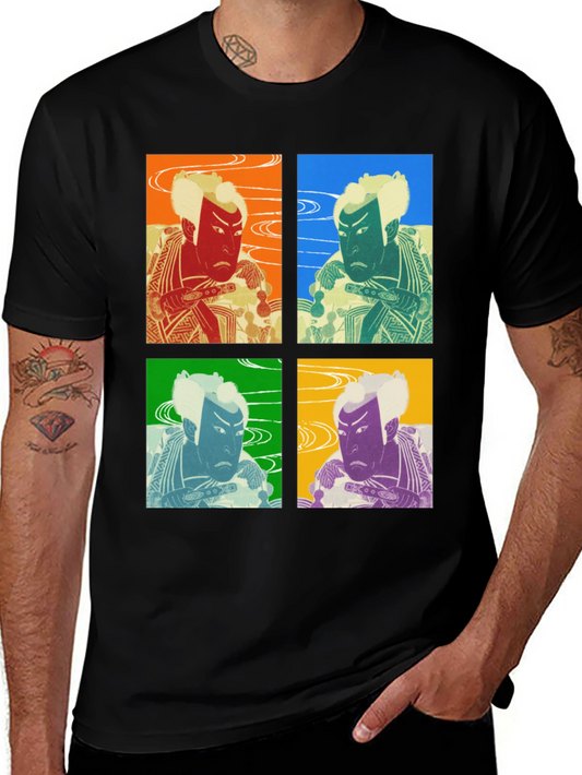 Camiseta Estampada Kabuki Pop Art