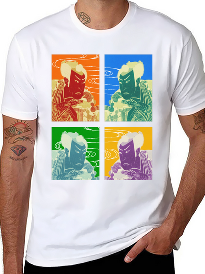 Camiseta Estampada Kabuki Pop Art