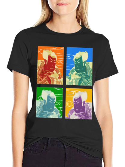 Camiseta Estampada Kabuki Pop Art