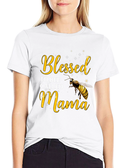 Camiseta Negra Blessed Mama Bee