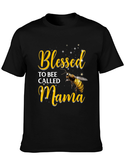 Camiseta Negra Blessed Mama Bee