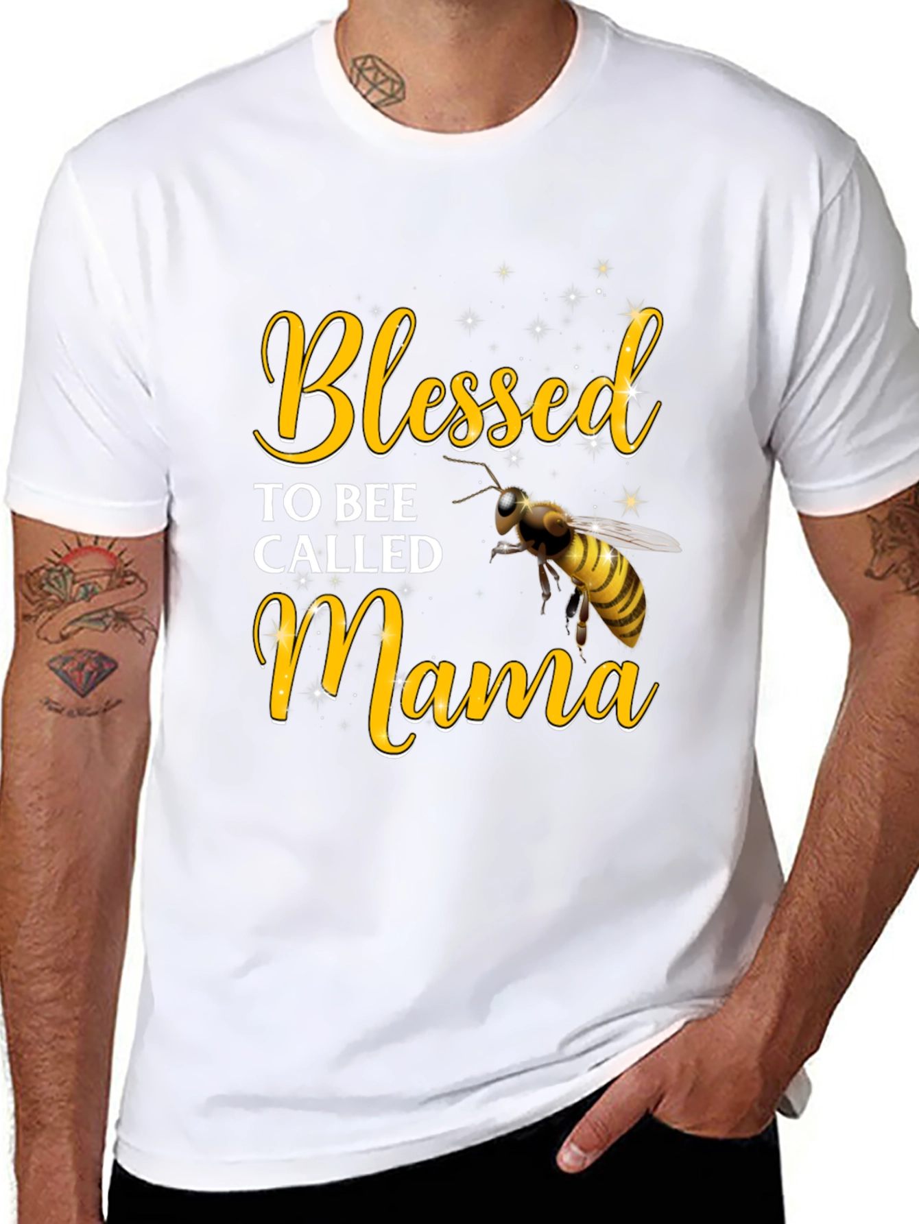 Camiseta Negra Blessed Mama Bee