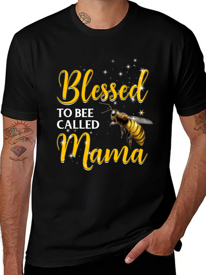 Camiseta Negra Blessed Mama Bee