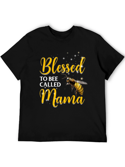 Camiseta Negra Blessed Mama Bee