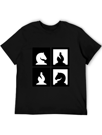 Camiseta Ajedrez Diseño Abstracto