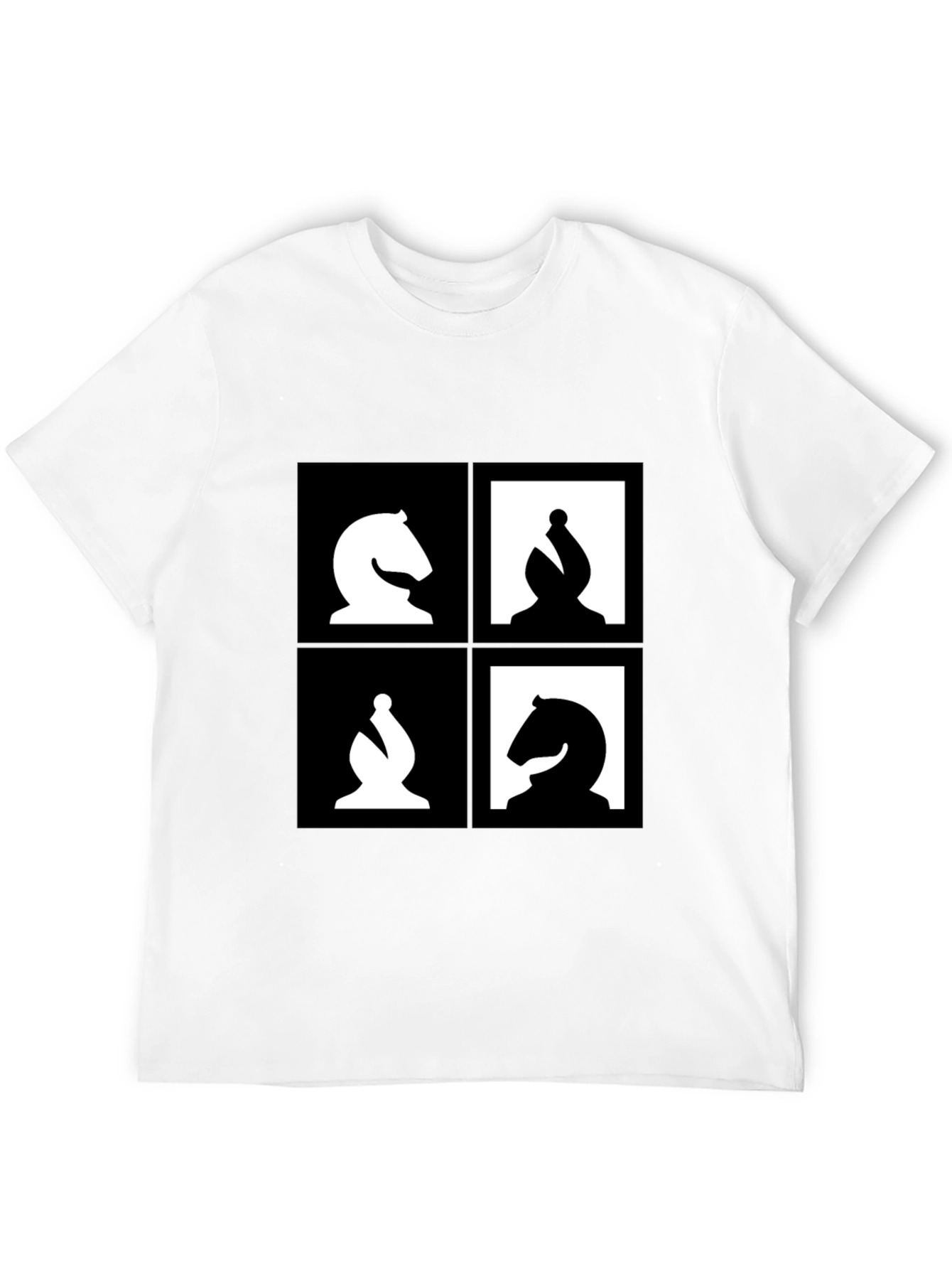 Camiseta Ajedrez Diseño Abstracto