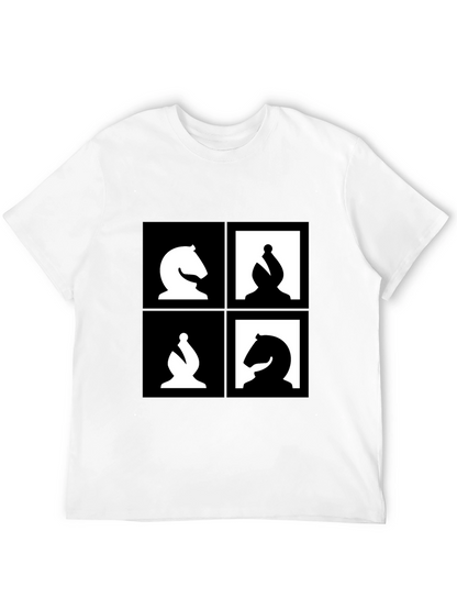 Camiseta Ajedrez Diseño Abstracto