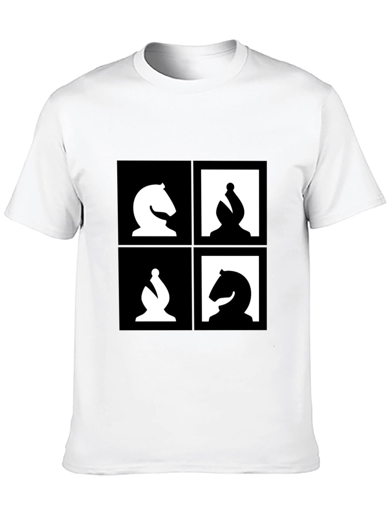 Camiseta Ajedrez Diseño Abstracto