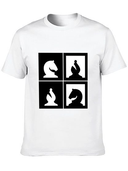 Camiseta Ajedrez Diseño Abstracto