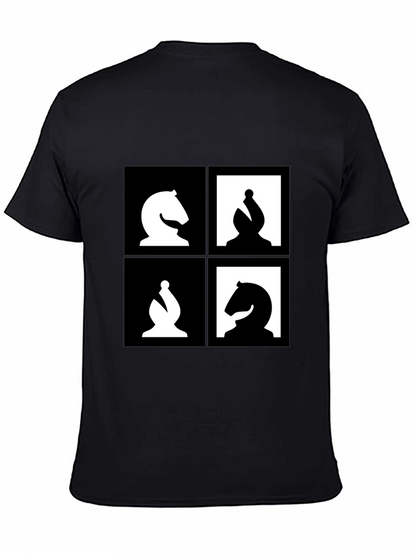 Camiseta Ajedrez Diseño Abstracto