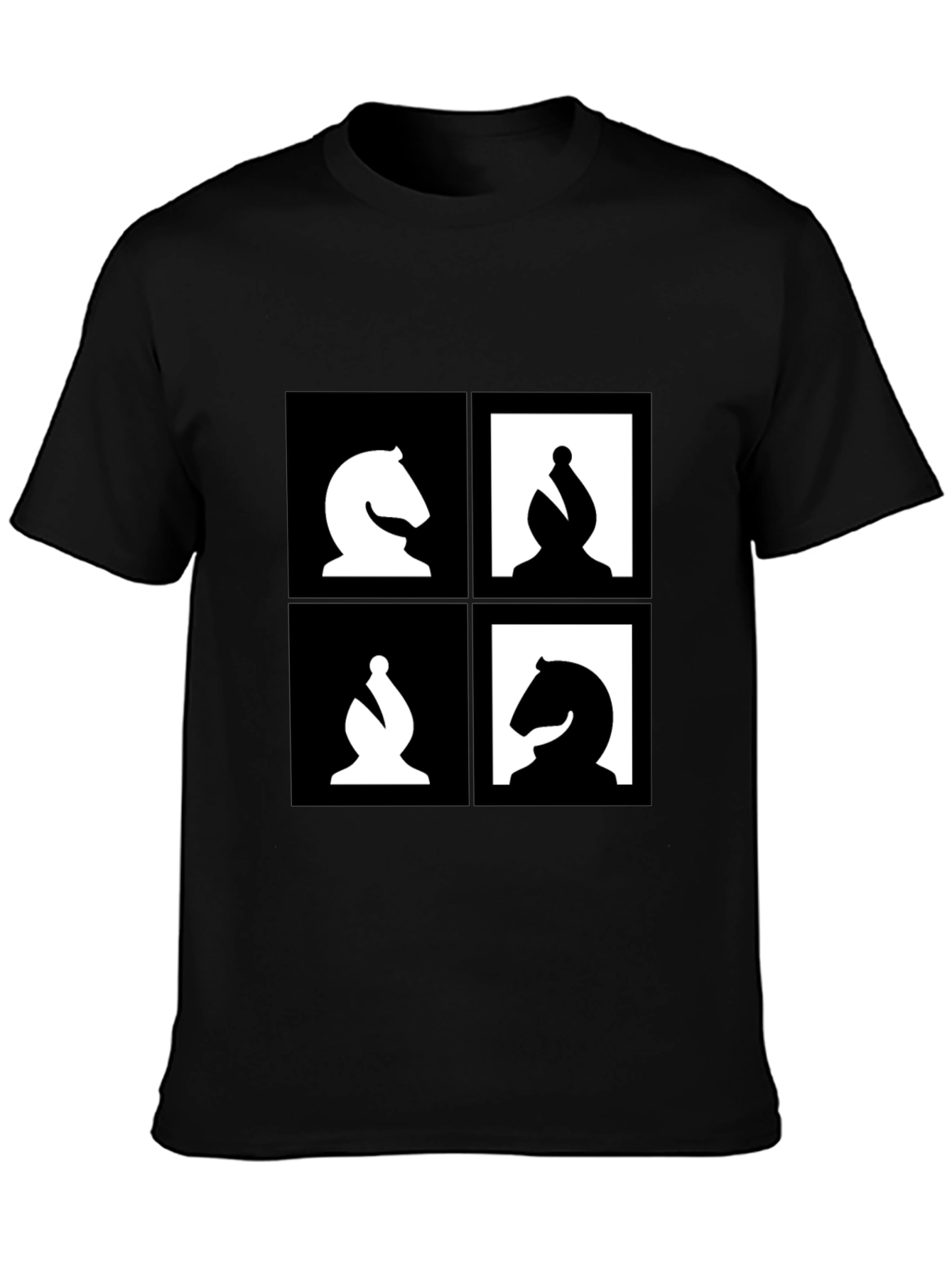 Camiseta Ajedrez Diseño Abstracto