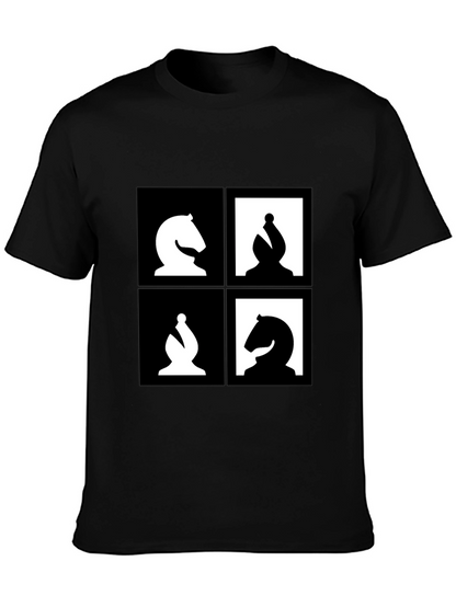 Camiseta Ajedrez Diseño Abstracto