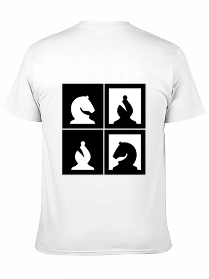 Camiseta Ajedrez Diseño Abstracto