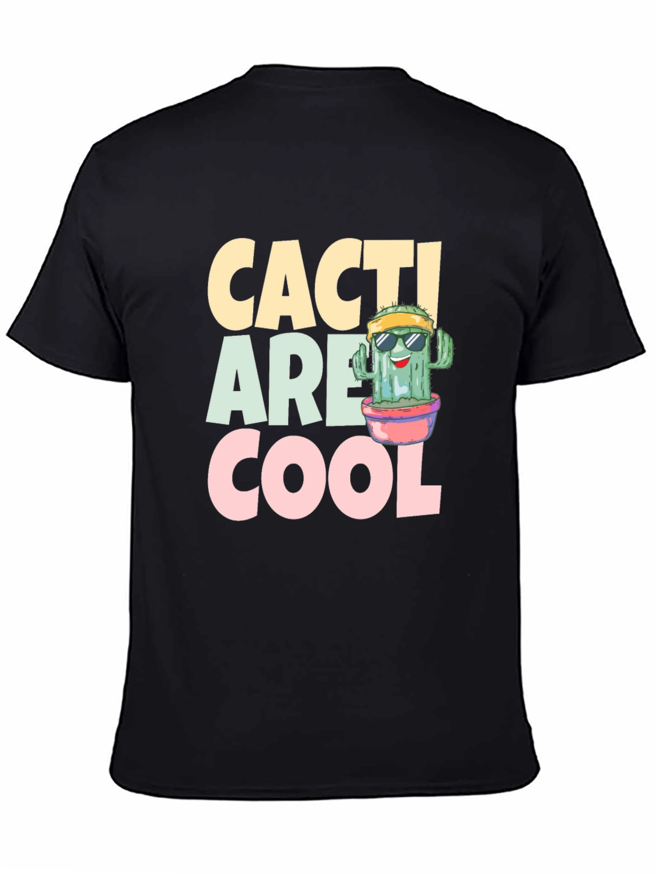 Camiseta Negra Cacti Are Cool