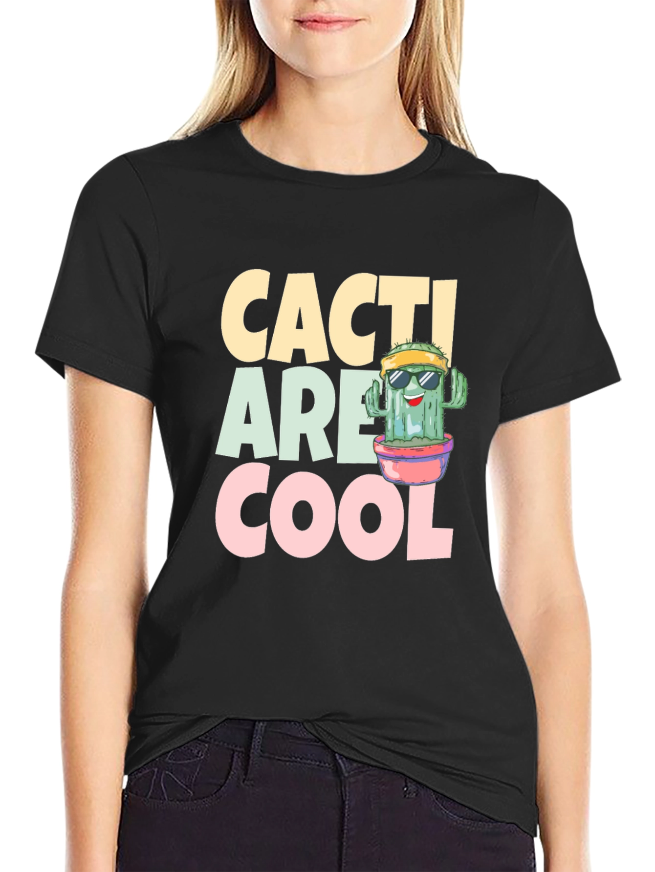 Camiseta Negra Cacti Are Cool