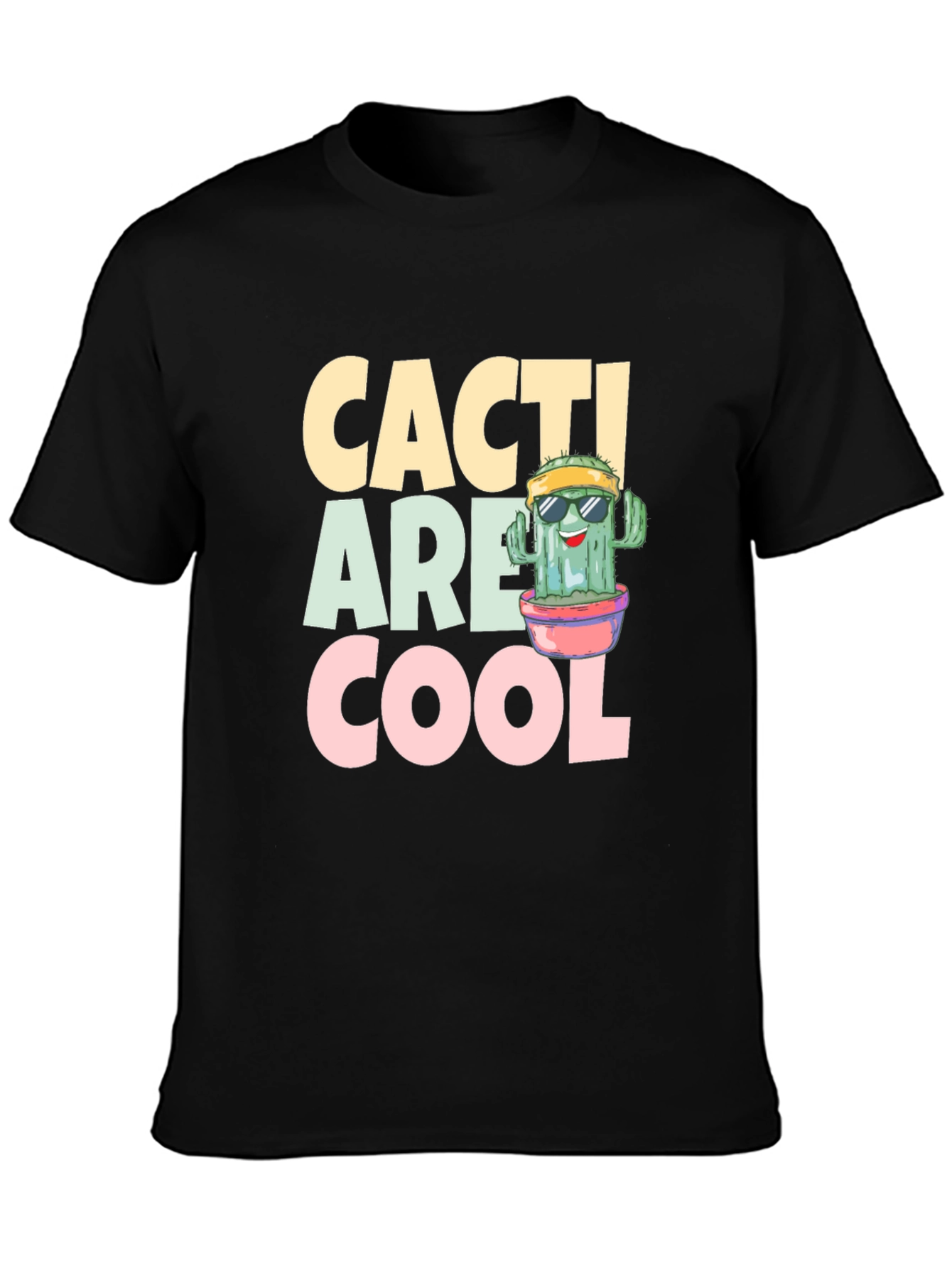 Camiseta Negra Cacti Are Cool