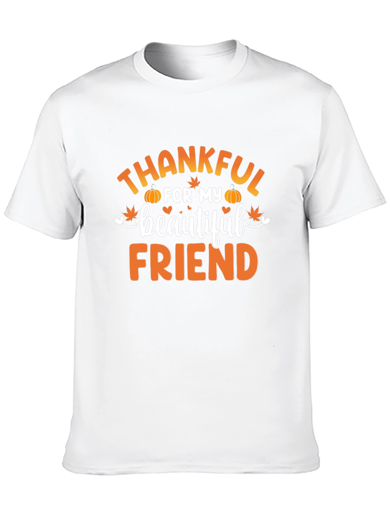 Camiseta Negra Agradecido por mi Hermosa Amiga