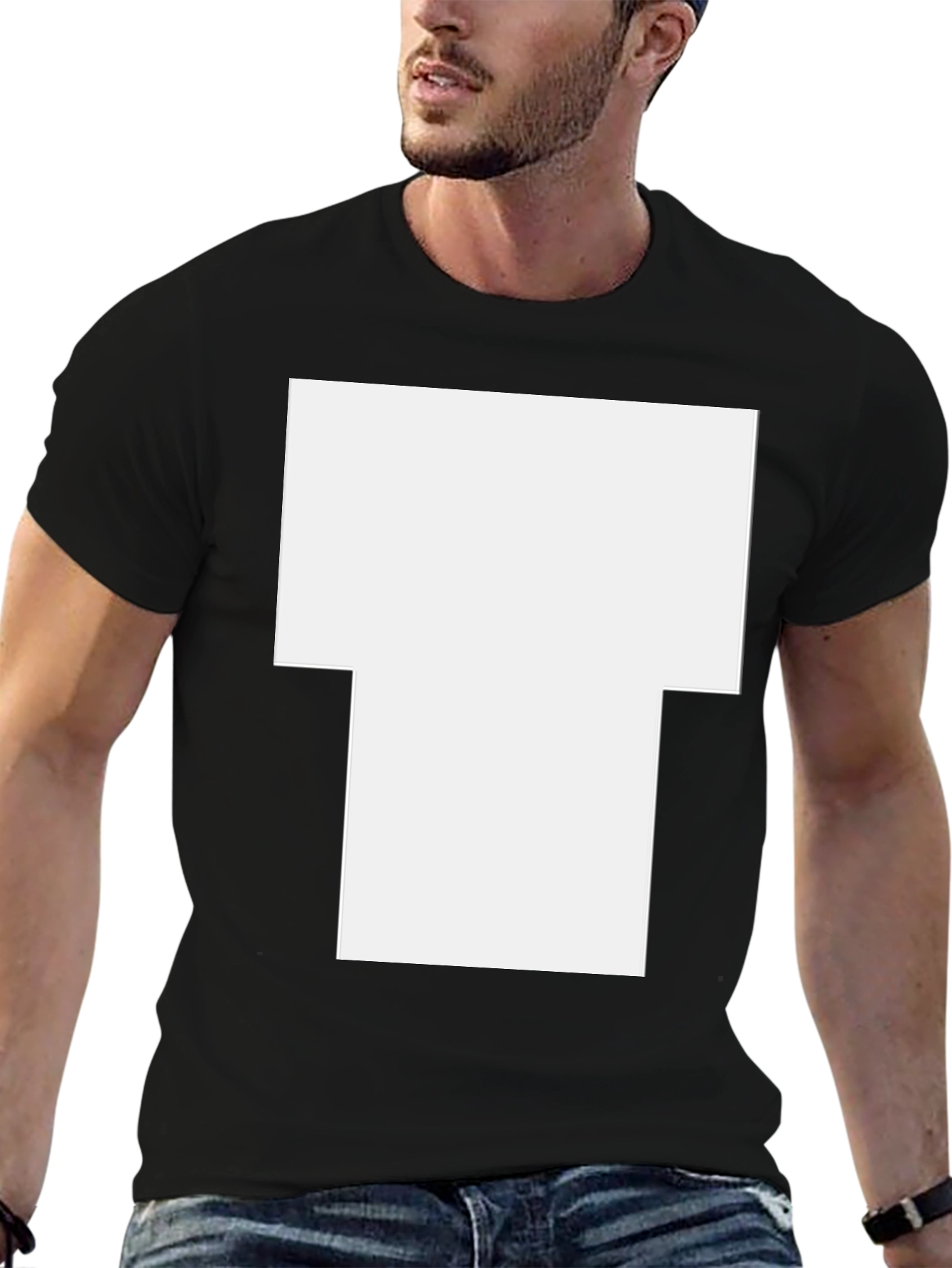 Camiseta Negra Diseño Moderno Personalizable