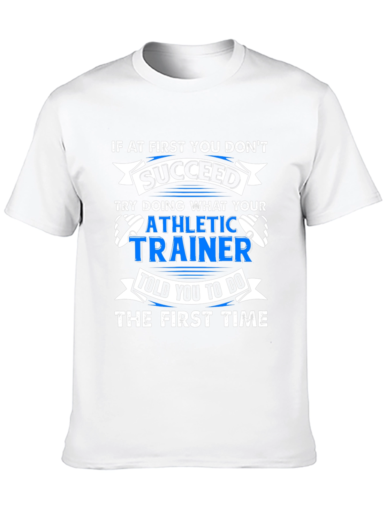 Camiseta Negra con Estampado Divertido de Entrenador Atlético