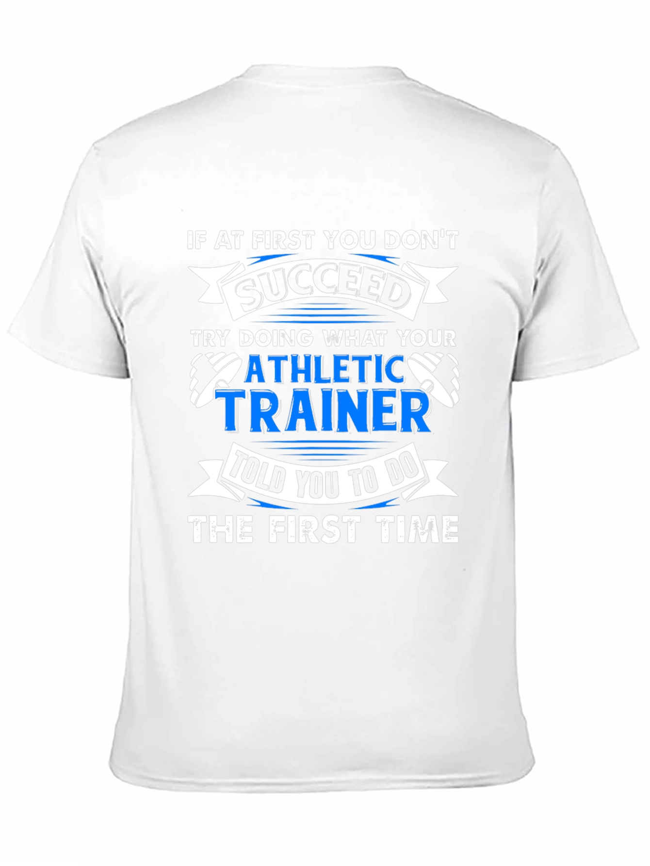 Camiseta Negra con Estampado Divertido de Entrenador Atlético