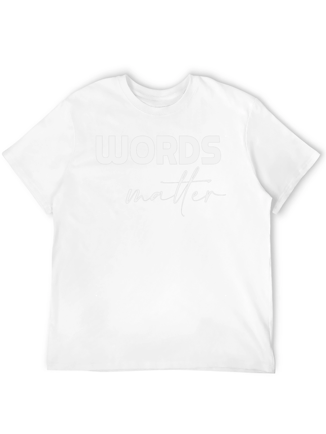 Camiseta Negra: Words Matter